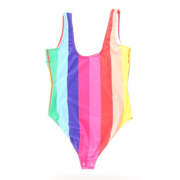 Tops - NWOT Rainbow Striped Pride Bodysuit One Piece 12